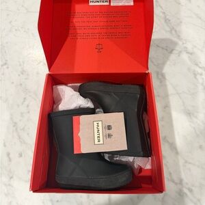 Hunter Boots Toddler Size 5 Classic Black Rubber Boots